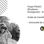 Guide PilotE³ - Université de Lorraine - SU2IP