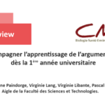 Accompagner l'apprentissage de l'argumentation dans la 1ère année universitaire - CMI - Université de Lorraine
