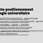 Outil d'auto-positionnement en pédagogie universitaire