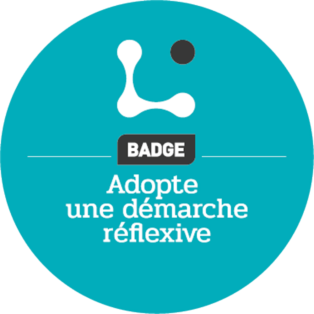 Badge LearningLab Network - Adopte une démarche réflexive