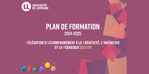 Plan de formation 2024/2025 de la DACIP - Université de Lorraine